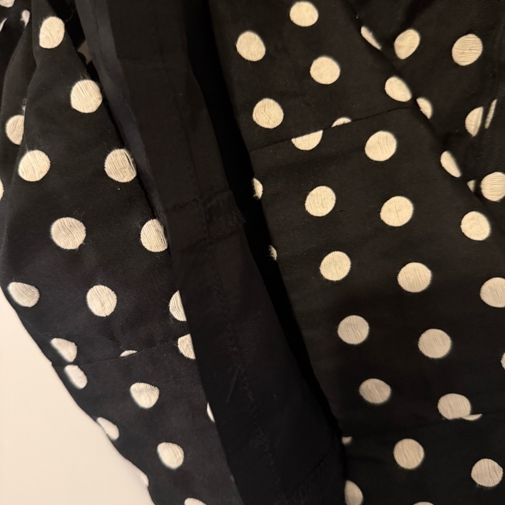 Lauren Ralph Lauren Black White Polka Dot Sleeveless Sheath Dress Size 6 Small - Picture 7 of 9